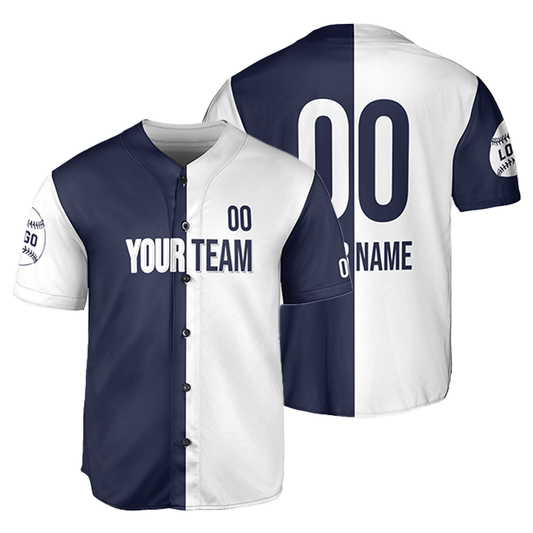 Custom Vintage Baseball Jerseys, Blue - White Baseball Jerseys