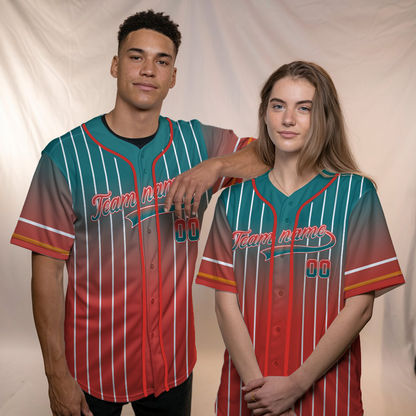 Custom Neon Orange Galaxy Baseball Jersey Uniforms