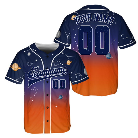 Custom Universe Baseball Jersey, Orange Baseball Jerseys