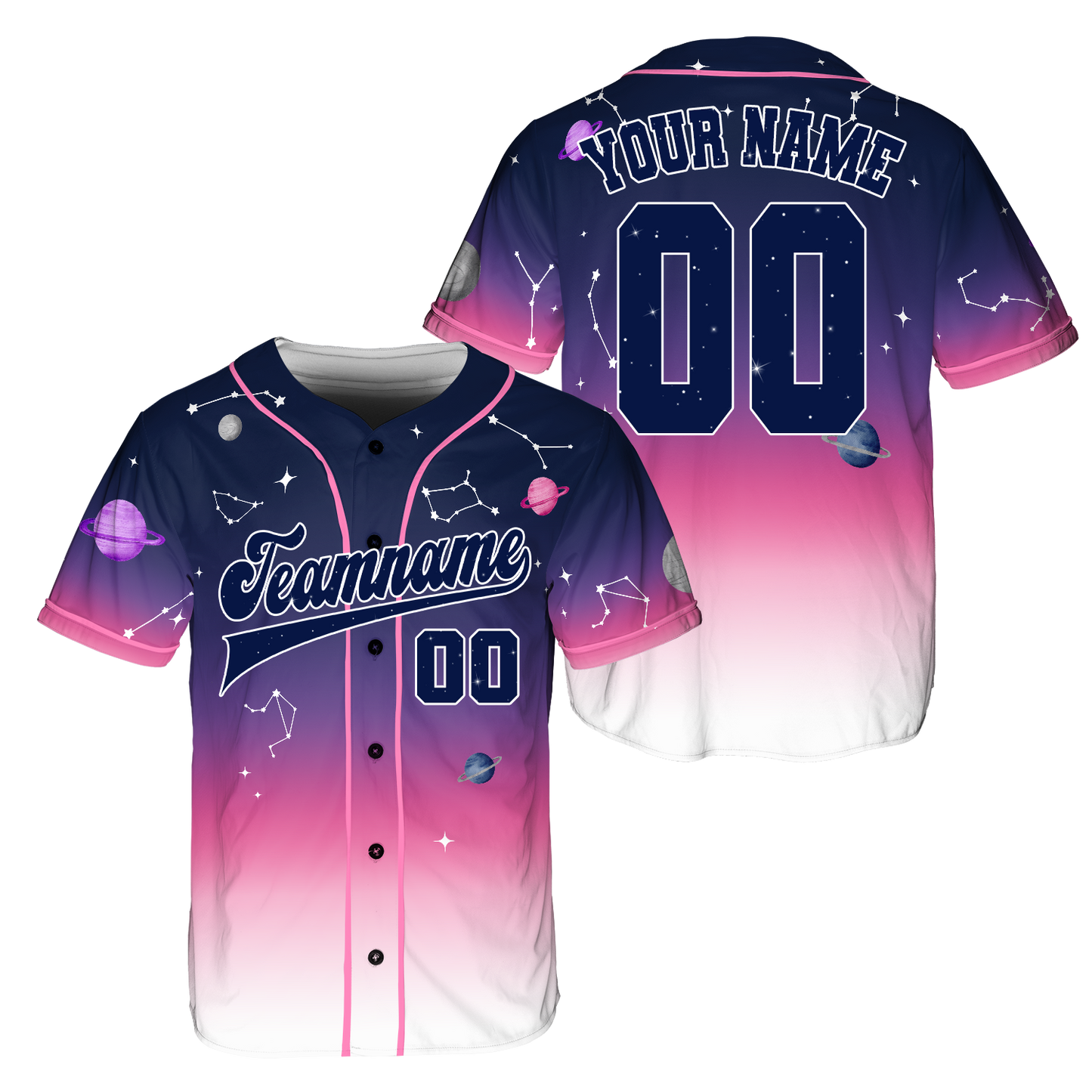 Custom Universe Baseball Jersey, White Baseball Jerseys