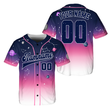 Custom Universe Baseball Jersey, White Baseball Jerseys