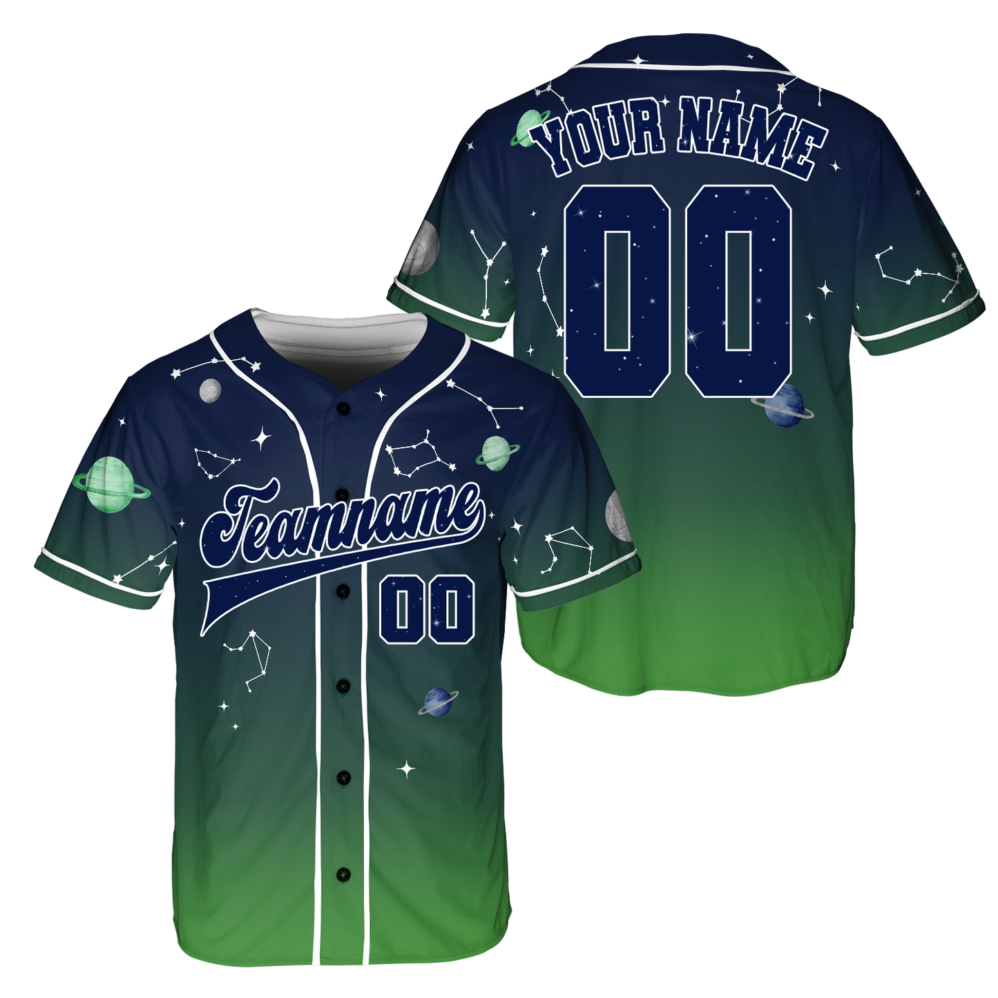 Custom Universe Green  Baseball Jerseys for Your Team