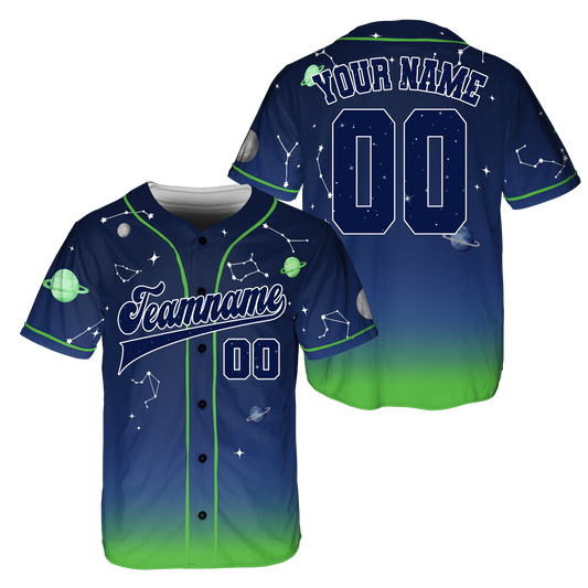 Custom Universe Baseball Jersey, Blue Baseball Jerseys