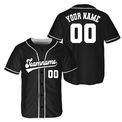 Customized Classic Baseball Jersey, Black Baseball Jerseys