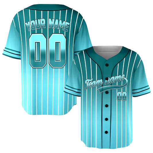 Custom Neon Cyan Green Galaxy Baseball Jersey Uniforms