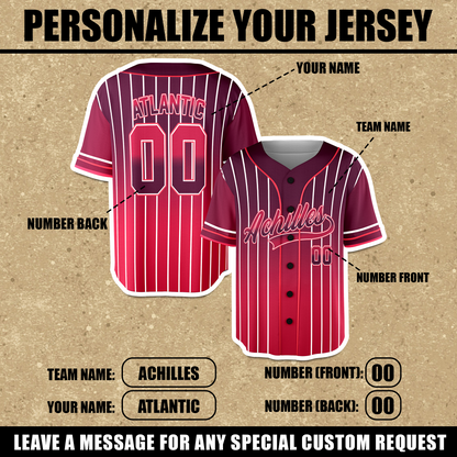 Custom Neon Red Galaxy Baseball Jersey Uniforms